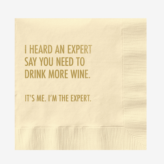 Hovedbilde Drink More Wine Servietter