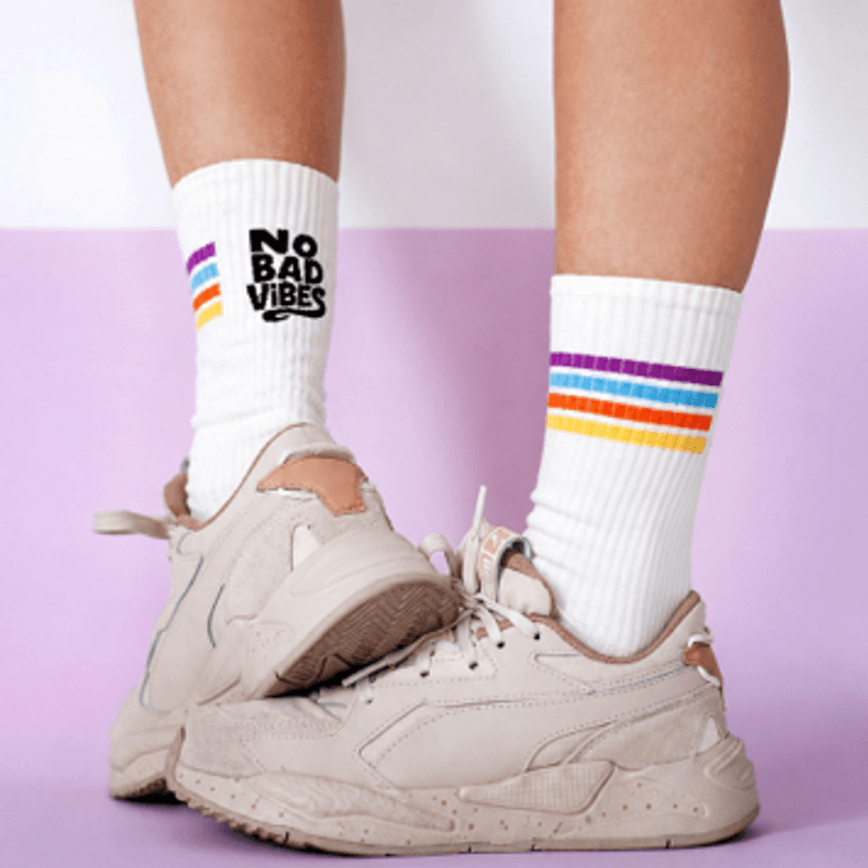 No Bad Vibes Tennissokker