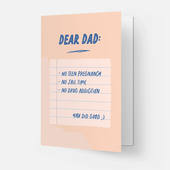 Hovedbilde Dear Dad Gratulasjonskort