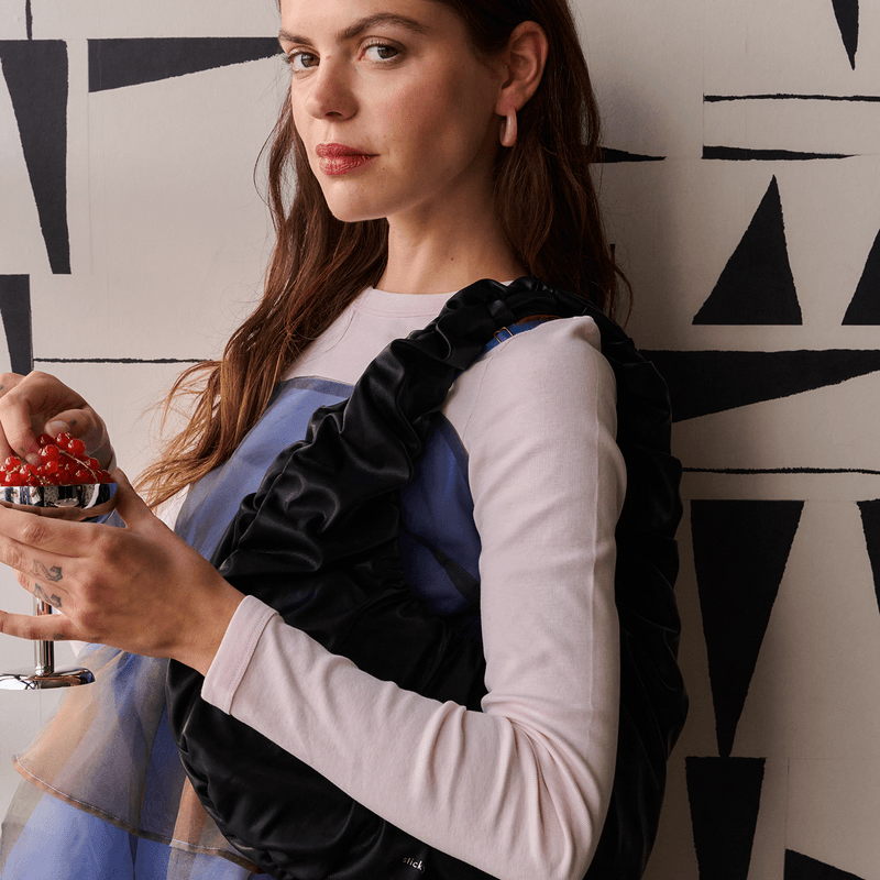 Croissant Håndveske Black